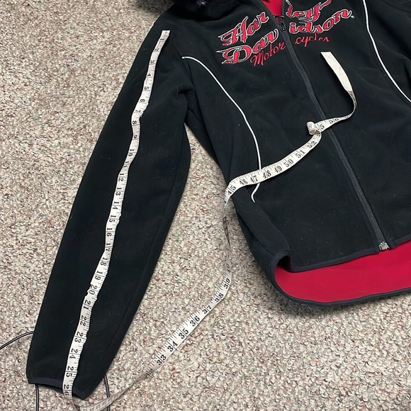 Harley Davidson reflective fleece zip jacket in excellent condition - Picture 6 of 9